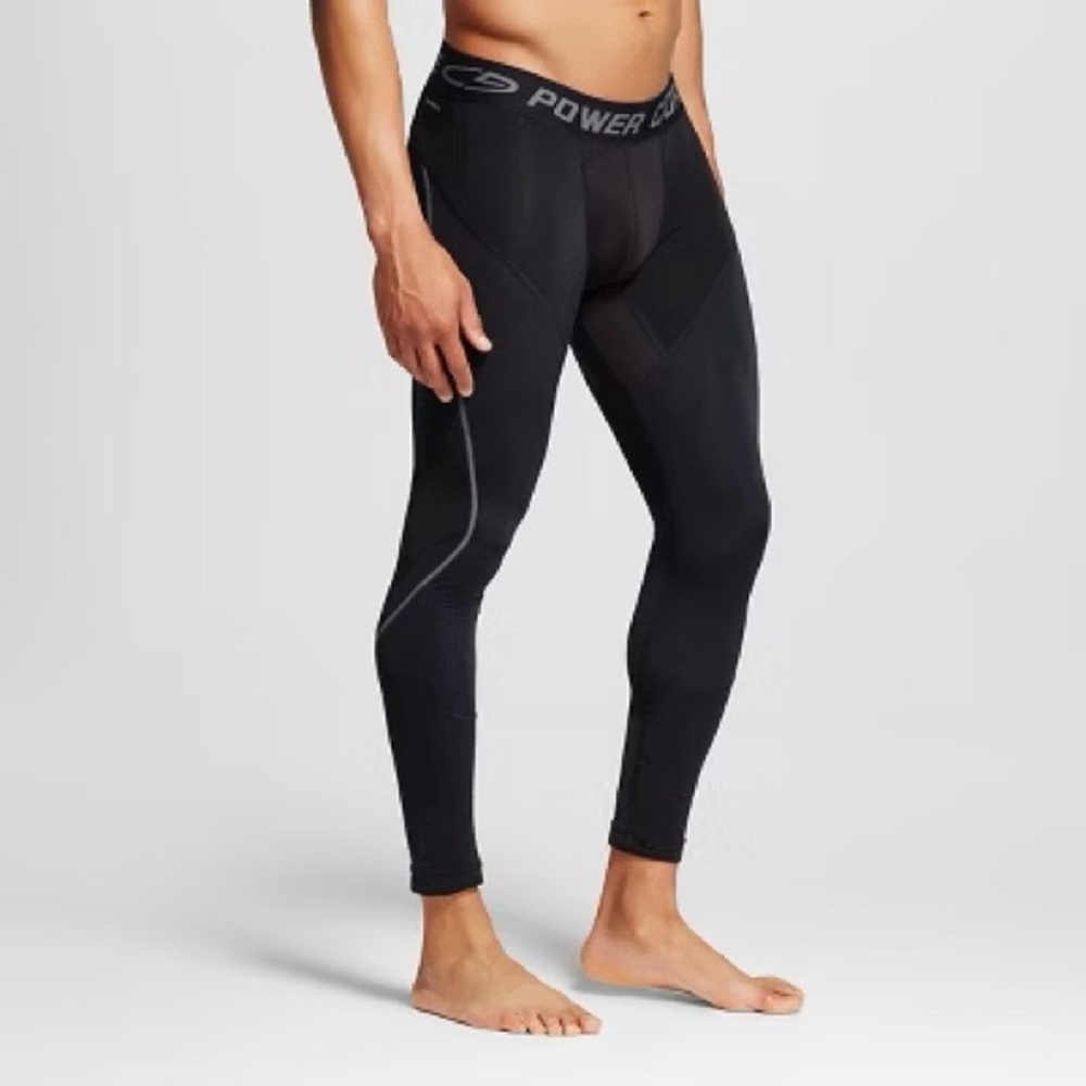 Champion C9 Men’s Black Athletic Compression Leggings Size XL